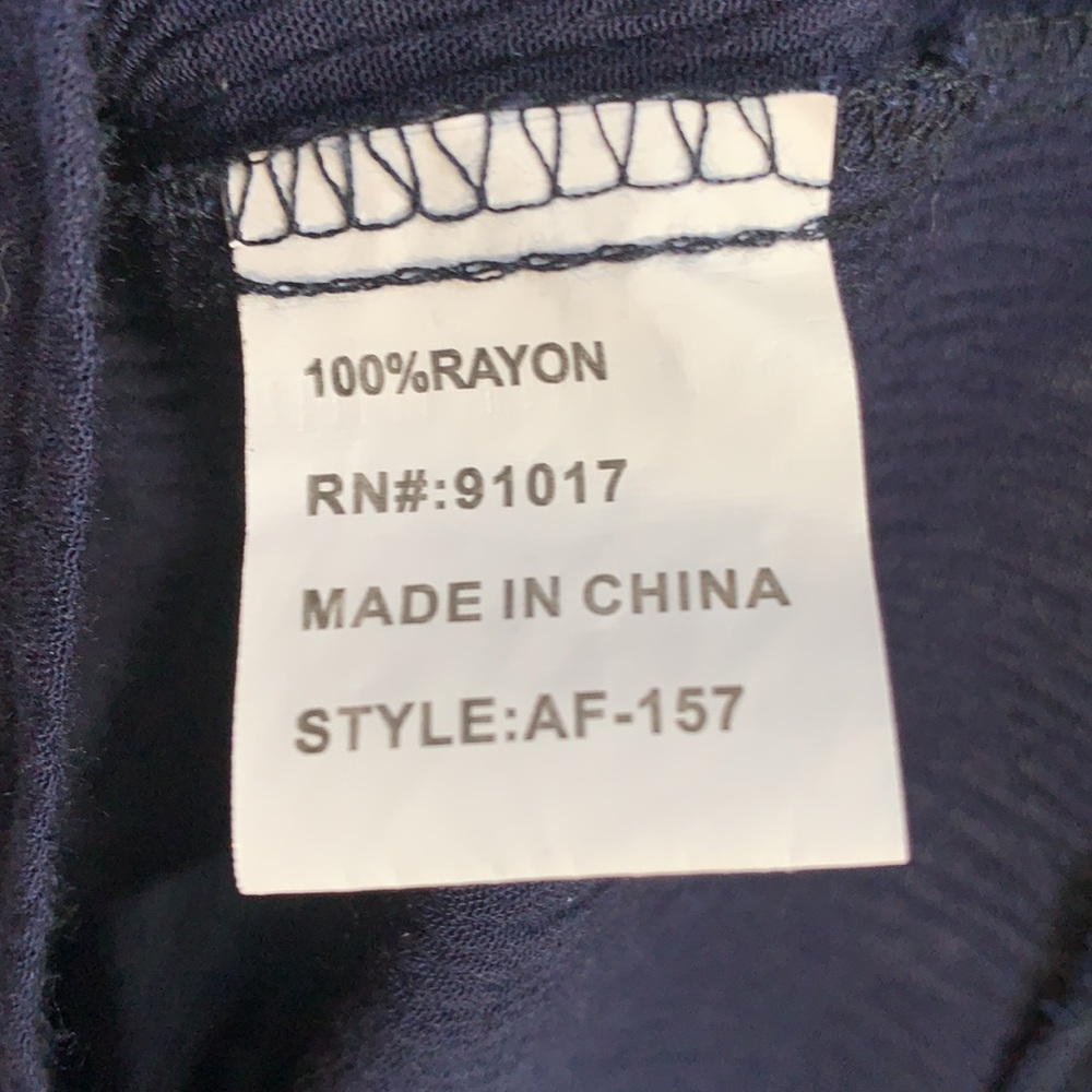 Solitaire Embroidered Navy Top - Picture 7 of 7
